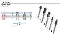 (VFA.606)-Carbide Cutter (6x18mm shank)(Profile #4)(Facom)