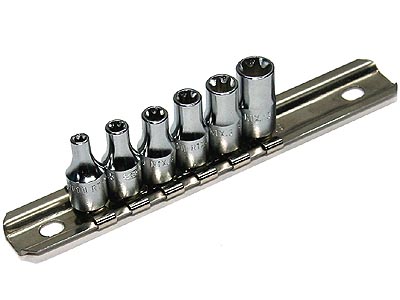 (RTX.40) -1/4" Drive Torx Socket Set (6pc, E4>E10)