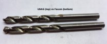 (222A.TJ25)(988 MA/S25)-Metric Drill Bit Set-25pc (1-13mm)(USAG)