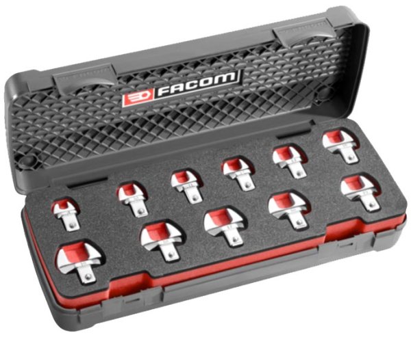 (10.J11)-Torque Wrench 11pc Open End Attachment Set (8-19mm) (France) (1 at this price)