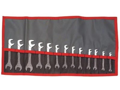 (34.JU13T)-13pc Fractional Midget Wrench Set (3/16">11/16")(Faco