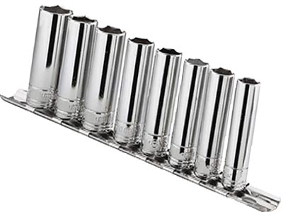 (RL.40E) -1/4" Drive 6pt Deep Metric Socket Set (8pc)(3.2-9mm)