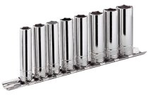 (RL.40E) -1/4" Drive 6pt Deep Metric Socket Set (8pc)(3.2-9mm)