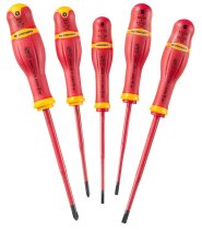 (AP.J5TVE) -Insulated Slim Blade Screwdriver Set-5pc (1G)(Facom)