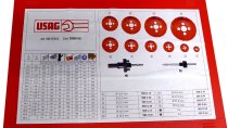 (609A.J3)(988 G/S12)-Holesaw Set (10 sizes & arbors)(USAG)