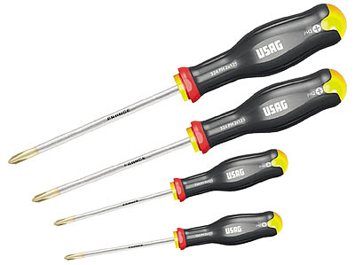 (ATP.J4) -Screwdriver Set-4pc (Phillips-#0,#1,#2,#3)(USAG)