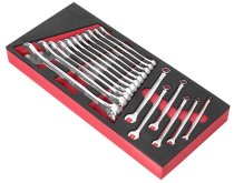 (PM.MOD440-1, blem) - Foam Module Tray for Metric Combination Wrenches (sizes 6-24mm)