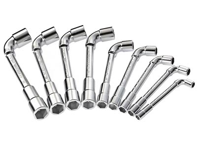 (75.J9PB)-Angled Socket Wrench Set-9pc (6x6pt) (8-19mm)