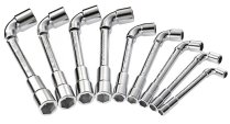(75.J9PB)-Angled Socket Wrench Set-9pc (6x6pt) (8-19mm)