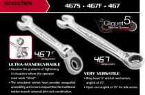 (467F.JPU8)-8pc Ratcheting Hinged Comb Wrench Set (3/8">3/4")(Fa