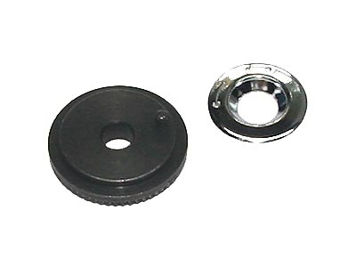 (R.161C) -Knurled Cap w/Chrome Trim (1/4" ratchets-see details)