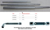 Drive Bar for Tubular Wrenches (l=220mm)(160A.1)(USAG)