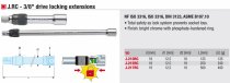 (J.215RC) -3/8" Drive Locking Extension - 10"