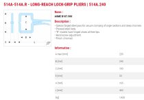(514A.240R) -Long Reach C-Clamp Lockgrip Pliers (240mm)