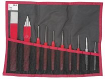 (247.265JT10) - 10pc Punch and Chisel Set (with storage roll)