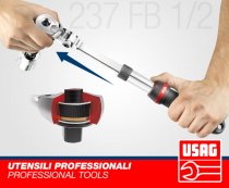 (SXL.171)-1/2" Drv Telescoping Flex Head Ratchet (12-17")(USAG)