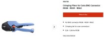 (447.58-59)-Crimping Pliers for BNC Connectors (1 available)