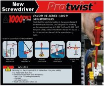 (APVE.J6) -Insulated Screwdriver Set-6pc (1G)(Facom)