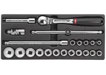 (MOD.SL161-46)-1/2" Drive Metric Tool Module Set (10-32mm)(USAG)