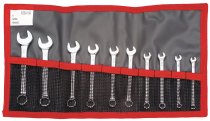 (39.JU10T)-10pc Short Comb Fractional Wrench Set (1/8-7/16")