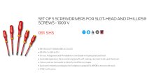 (ATP.J5VE)(091SH5)-Insulated Screwdriver Set-5pc (2G)(USAG)
