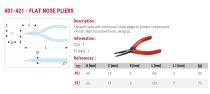 (401) -Flat Nose Precision Pliers-Long