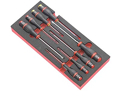 (MODM.A1)-8pc Protwist Screwdriver Module Set (Slotted & Phillips) (Facom)
