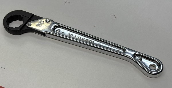 (70A.30) -Ratchet Flare-Nut Wrench-30mm (1 3/16") (Facom)