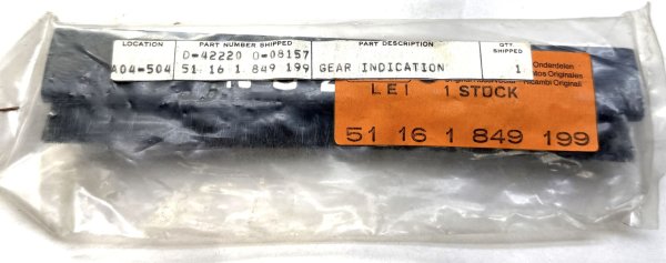 (51161849199)-Gear Position Indicator (3HP22) - 733i/735i (E23) (Genuine BMW) (1 available)