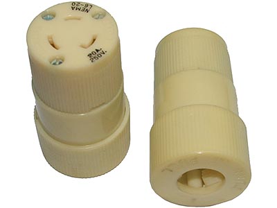 Twist Lock Connectors-20a/250v (L6-20)(Bryant)(made in USA)
