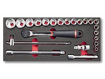 (MODM.S1A)-1/2" Drive Metric Tool Module Set (8-32mm)(USAG)