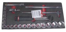 (MODM.S1A)-1/2" Drive Metric Tool Module Set (8-32mm)(USAG)