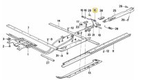(54121906174)-Sunroof Cable Set-528e/533i (82-2/83) (Genuine BMW) (1 available)