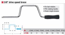 (J.110A) -3/8" Drive Speed Wrench w/PVC Handle
