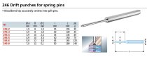 (246.JT6)-Drift Punch Set for Spring Pins-6pc (2-8mm w/roll)