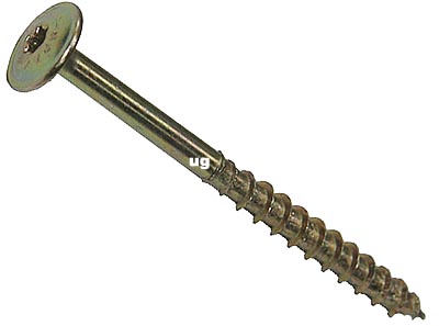 #8 x 2" Yellow Zinc Torx Drive (T20) Cabinet Screw (1 lb)(140pc)