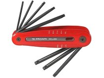 (89A.JM8) -Torx Key Set (Folding) - 8pc (T8>T40)