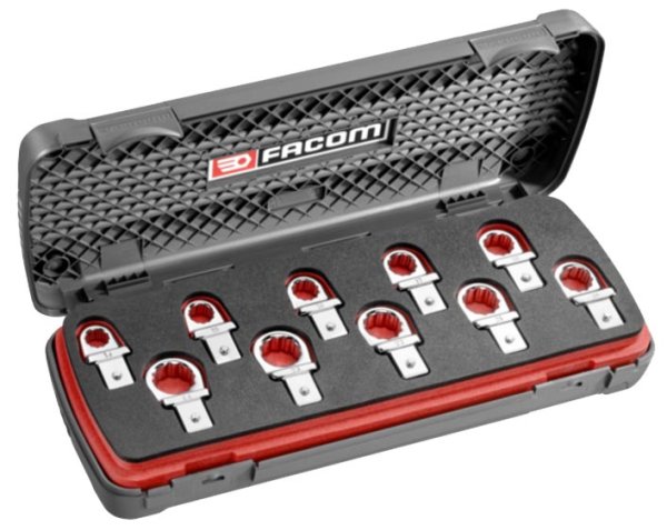 (13.J10)-Torque Wrench 10pc Ring End Attachment Set (14-24mm) (1 left at this price)