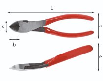 (038 AU2)-Jewelers Cutting Nippers BENT w/30° Diagonal Edge (USAG)