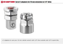 (467.ADAPT10MM) -Adapter Set (2pc)-for use with 467.10 Wrench