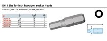 (EH.105/32)-1/4" Fractional Hex Bit-5/32" (L=25mm)(Facom)
