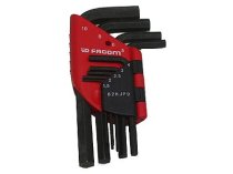 (82H.JP9A)-9pc Short Metric Hex Key Set (1.5-10mm)(Facom)