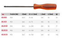 (AD.2x125) -Isoryl Pozidriv Screwdriver-#2x125mm
