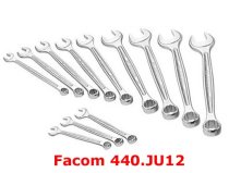 (440.JU12)-12pc Fractional Comb Wrench Set (1/4-15/16")(Facom)