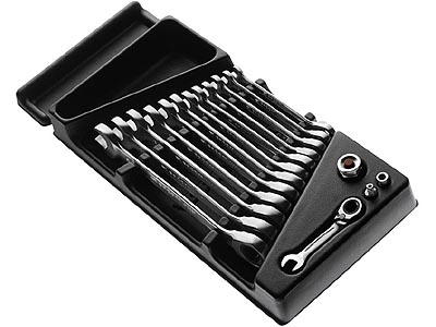 (MOD.467BJ13)-13pc Ratcheting Combination Wrench Module Set (Facom)