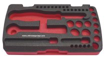 (PM.R2A) - Foam Compact Tool Set Tray for 1/4" Drive Tools (ref-R.2A & R.2AM)