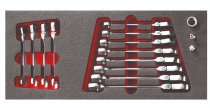 (MODM.467BFJ12)-12pc Hinged Ratcheting Combination Wrench Set (8-19mm)(USAG)
