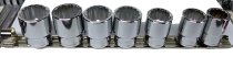 (S.41E)-1/2" Drive 12pt Shallow Metric Socket Set (17-24mm)