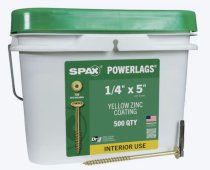 1/4 x 5″ Washer Head Lags-Yellow Zinc Torx (500pc) (Dropship)
