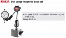(812A)-Dial Indicator Gauge w/Hinged Magnetic Base (to 1/100mm) (limited supply)